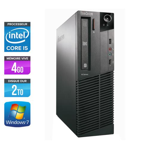 Acheter Unité centrale Lenovo ThinkCentre M81 SFF - Noir - Intel Core i5-2400 / 3.10 GHz - RAM 4 Go - HDD 2 To - DVDRW - Gigabit Ethernet - Windows 7 Professionnel État correct - 399,00 € Unité centrale Lenovo ThinkCentre M81 SFF - Noir - Intel Core i5-2400 / 3.10 GHz - RAM 4 Go - HDD 2 To - DVDRW - Gigabit Ethernet - Windows 7 Professionnel État correct - Lenovo reconditionné disponible sur Fnac