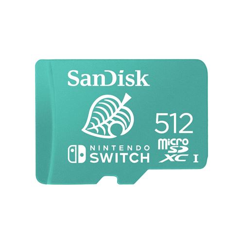 Carte mémoire microSDXC SanDisk pour Nintendo Switch 512 Go État correct - SanDisk reconditionné disponible sur Fnac