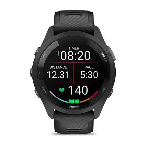 Acheter Garmin Forerunner 265 Noir 46mm – Montre de Running GPS Multifréquence, Écran AMOLED, Cartographie d’Entraînement, Batterie 13 Jours – Trail, Triathlon, Cardio Française État correct - 309,00 € Garmin Forerunner 265 Noir 46mm – Montre de Running GPS Multifréquence, Écran AMOLED, Cartographie d’Entraînement, Batterie 13 Jours – Trail, Triathlon, Cardio Française État correct - N/A reconditionné disponible sur Fnac