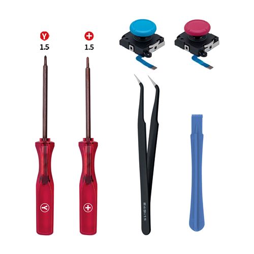 Acheter MCBAZEL Joystick analogique 3D de remplacement et kit d'outils de réparation pour Nintendo Switch/SWitch OLED Joy-Con/Switch Lite État correct - 19,99 € MCBAZEL Joystick analogique 3D de remplacement et kit d'outils de réparation pour Nintendo Switch/SWitch OLED Joy-Con/Switch Lite État correct - N/A reconditionné disponible sur Fnac