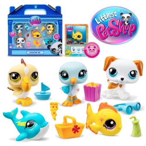 Figurine Bandai Littlest PetShop Pack de 5 Pets Plage État correct - Bandai reconditionné disponible sur Fnac
