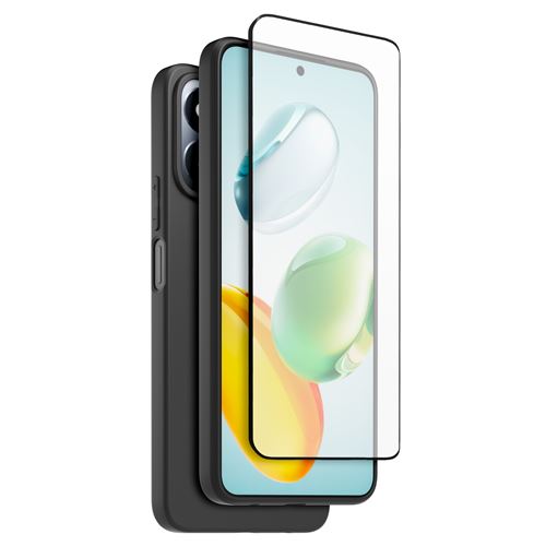 Coque Casr arrière semi-rigide + Protège-écran en verre trempé pour Honor 200 Smart Noir et Transparent État correct - N/A reconditionné disponible sur Fnac