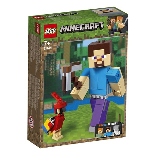 LEGO® Minecraft™ 21148 Steve Minecraft BigFig avec perroquet État correct - LEGO Minecraft reconditionné disponible sur Fnac