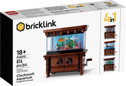 Acheter LEGO® Bricklink 910015 Aquarium à mouvement d'horlogerie État correct - 279,99 € LEGO® Bricklink 910015 Aquarium à mouvement d'horlogerie État correct - N/A reconditionné disponible sur Fnac