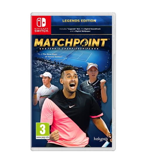 Acheter Matchpoint – Tennis Championships Legends Editions Nintendo Switch État correct - 44,74 € Matchpoint – Tennis Championships Legends Editions Nintendo Switch État correct - Koch Media reconditionné disponible sur Fnac