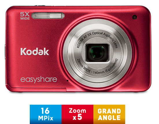 Kodak EasyShare M5350 Rouge État correct - Kodak reconditionné disponible sur Fnac