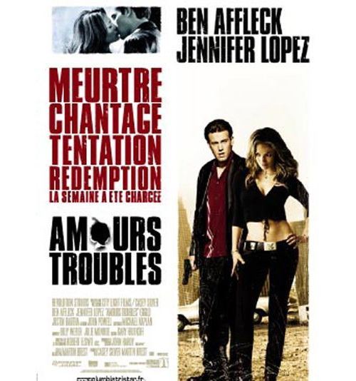 Amours Troubles - 2003 - Ben Affleck, Jennifer Lopez - 116x158cm - Affiche de cinéma originale pliée État correct - N/A reconditionné disponible sur Fnac