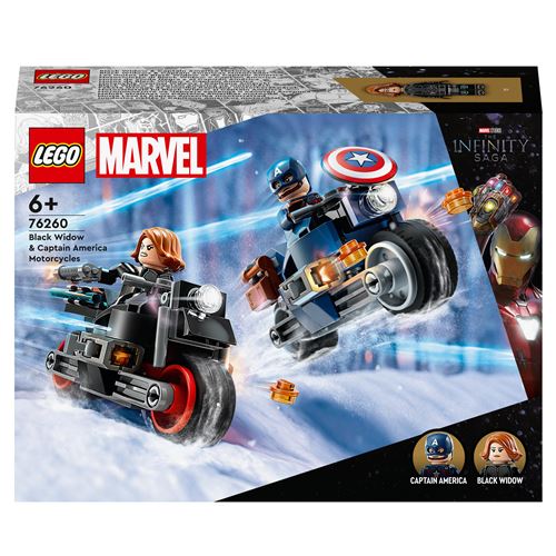 LEGO® Marvel 76260 Les motos de Black Widow et de Captain America État correct - Lego Marvel reconditionné disponible sur Fnac