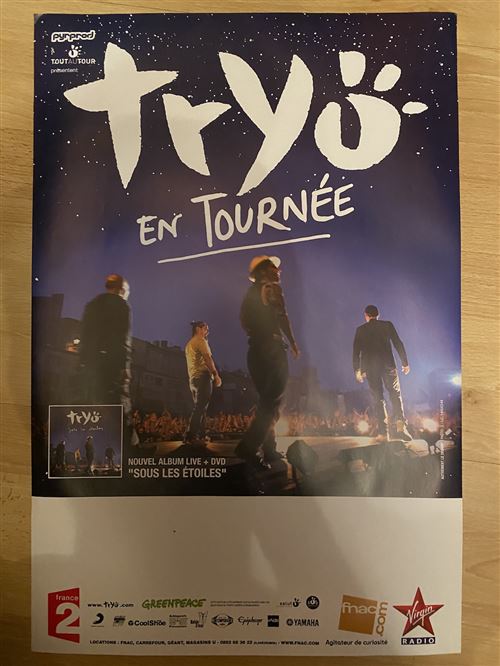 Tryo - En tournée - Sous les étoiles - 40x60cm - Affiche - État correct N/A sur Fnac