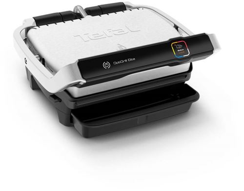 Grille-viande Tefal OptiGrill Elite GC750D12 2000 W Noir et Argent État correct - Tefal reconditionné disponible sur Fnac