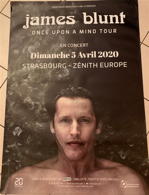 Acheter James BLUNT - Once Upon a Mind Tour 2020 - 80x120cm - Affiche État correct - 17,99 € James BLUNT - Once Upon a Mind Tour 2020 - 80x120cm - Affiche État correct - N/A reconditionné disponible sur Fnac