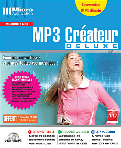 Acheter MP3 Créateur Deluxe État correct - 41,00 € MP3 Créateur Deluxe État correct - Avanquest reconditionné disponible sur Fnac