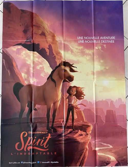 Spirit, l'indomptable - 2021 - DreamWorks - 116x158cm - Affiche de cinéma originale pliée État correct - N/A reconditionné disponible sur Fnac