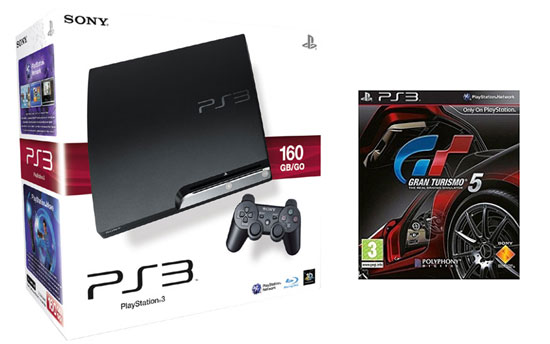 Console PS3 Slim 160 Go + Gran Turismo 5 – Console Playstation 3 Sony + GT5 État correct - Sony reconditionné disponible sur Fnac