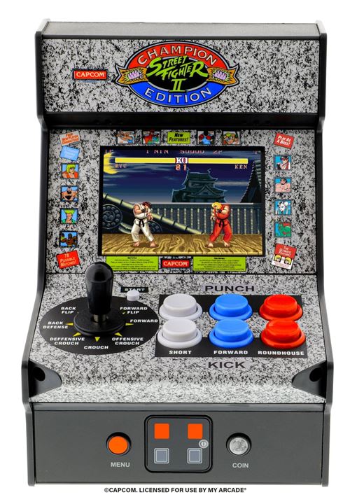 Mini console de jeu My Arcade Street Fighter II Noir État correct - My Arcade reconditionné disponible sur Fnac