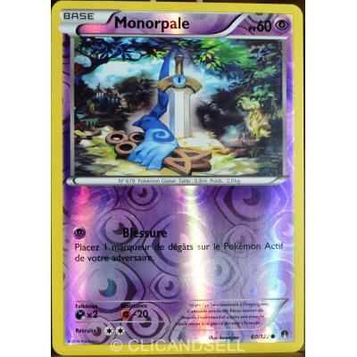Acheter carte Pokémon 60/122 Monorpale 60 PV - REVERSE XY - Rupture Turbo NEUF FR État correct - 16,00 € carte Pokémon 60/122 Monorpale 60 PV - REVERSE XY - Rupture Turbo NEUF FR État correct - Pokémon reconditionné disponible sur Fnac