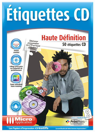Micro Application étiquettes CD haute définition - État correct Micro Application sur Fnac