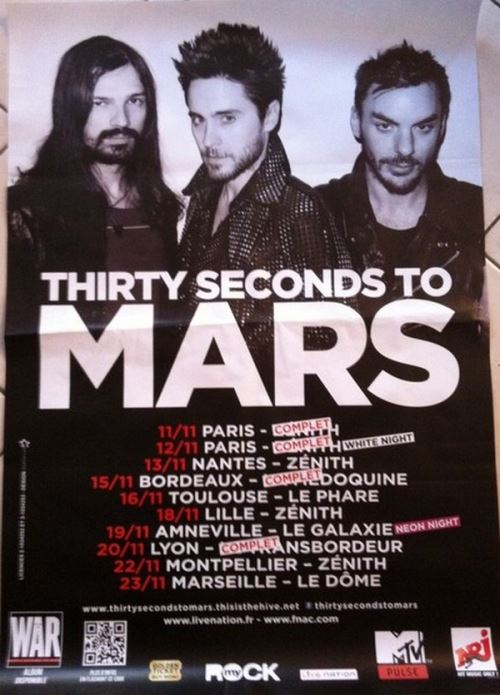 Thirty Seconds To Mars - 70x100 cm - AFFICHE / POSTER État correct - N/A reconditionné disponible sur Fnac