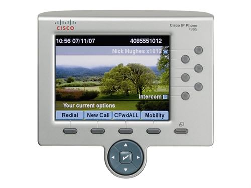 Cisco Unified IP Phone 7965G - Téléphone VoIP - SCCP, SIP - 6 lignes - argent, gris foncé État correct - Cisco Systems reconditionné disponible sur Fnac