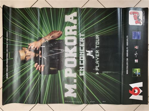 M POKORA - Player Tour - 80x120cm - Affiche État correct - N/A reconditionné disponible sur Fnac