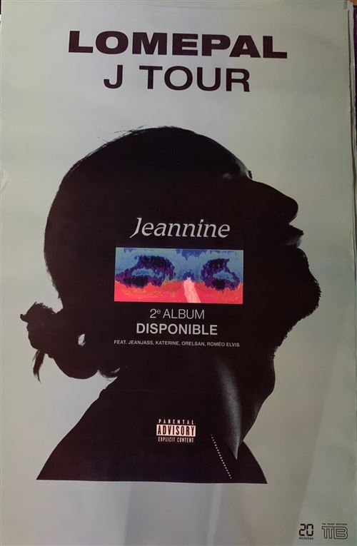 Lomepal - J Tour / Jeannine - Affiche État correct - N/A reconditionné disponible sur Fnac
