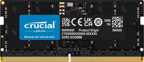 Module de mémoire Crucial CT16G56C46S5 16 Go 1 x 16 Go DDR5 5600 MHz ECC État correct - N/A reconditionné disponible sur Fnac
