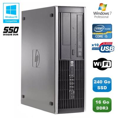 Pc hp compaq elite 8100 sff intel core i5 3.2ghz 16go 240go ssd graveur wifi w7 État correct - Hewlett-Packard reconditionné disponible sur Fnac