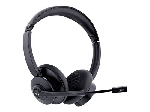 T'nB ACTIV 1000X with microphone and charging base - Micro-casque - sur-oreille - fréquence/Bluetooth radio de 2,4 GHz - sans fil - noir État correct - N/A reconditionné disponible sur Fnac