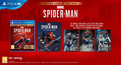 Marvel's Spider-Man - Game Of The Year PS4 État correct - Sony reconditionné disponible sur Fnac