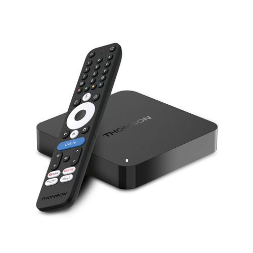Passerelle multimédia Thomson Streaming Box 245 4K Noir avec Google TV État correct - Thomson reconditionné disponible sur Fnac