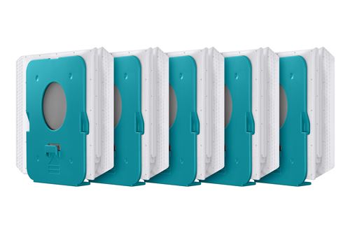 Pack de 5 sacs à poussière Samsung VCA-ADB952 pour Bespoke Jet Clean Station™ 2l Bleu et blanc État correct - Samsung reconditionné disponible sur Fnac