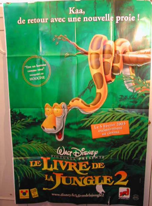 Le livre de la Jungle - 120x175 cm - AFFICHE / POSTER État correct - N/A reconditionné disponible sur Fnac