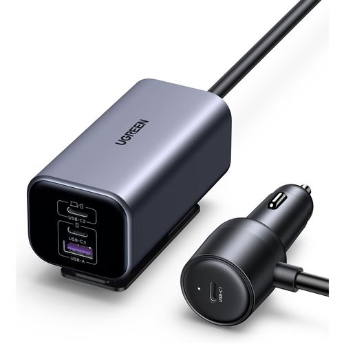 Chargeur Allume Cigare UGREEN GAN AC + 1 bloc d'alimentation déporté Noir État correct - UGREEN reconditionné disponible sur Fnac