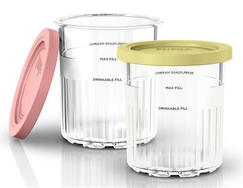 Acheter Accessoire de cuisine Ninja 2 pots CREAMi Transparent État correct - 20,99 € Accessoire de cuisine Ninja 2 pots CREAMi Transparent État correct - Ninja reconditionné disponible sur Fnac