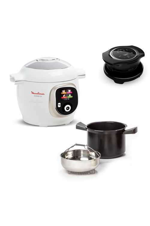 Mijoteur Moulinex Cookeo + avec Extra Crisp YY5584FB 1 600 W Blanc État correct - Moulinex reconditionné disponible sur Fnac