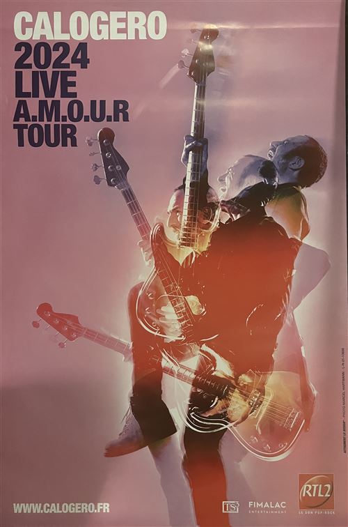 Acheter Affiche - CALOGERO - 2024 LIVE A.M.O.U.R Tour - 80x120cm État correct - 26,99 € Affiche - CALOGERO - 2024 LIVE A.M.O.U.R Tour - 80x120cm État correct - N/A reconditionné disponible sur Fnac