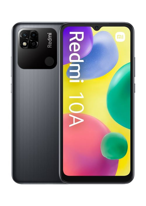 Smartphone Xiaomi Redmi 10A 6.53"" Double nano SIM 32 Go Gris Graphite État correct - Xiaomi reconditionné disponible sur Fnac