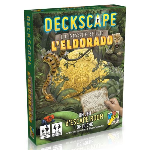 Jeu d'escape game Super Meeple Deckscape Le Mystère de l'Eldorado État correct - Super Meeple reconditionné disponible sur Fnac
