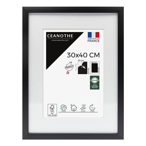 Acheter Cadre photo Ceanothe Milan 30 x 40 cm Noir État correct - 18,99 € Cadre photo Ceanothe Milan 30 x 40 cm Noir État correct - N/A reconditionné disponible sur Fnac