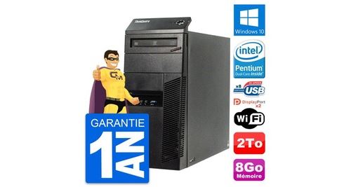 Pc tour lenovo thinkcentre m83 intel g3220 ram 8go disque 2to windows 10 wifi État correct - N/A reconditionné disponible sur Fnac