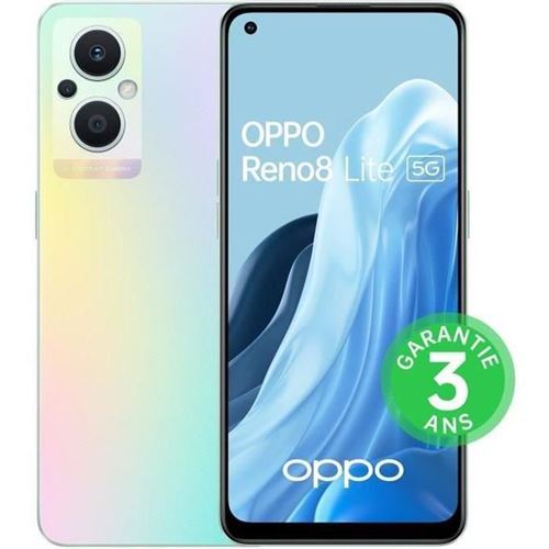 Smartphone OPPO Reno8 Lite - 128Go - 5G - Arc-En-Ciel (2022) État correct - N/A reconditionné disponible sur Fnac