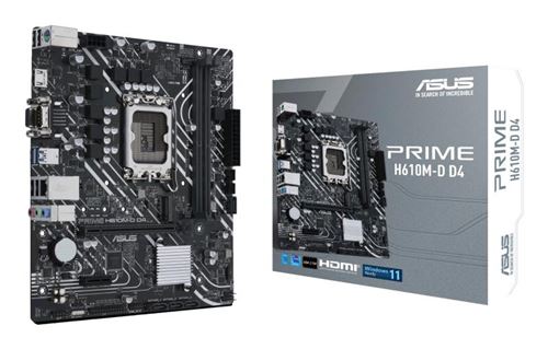 Acheter Carte mère ASUS PRIME H610M-D D4 micro ATX Socket LGA1700 Chipset Intel H610 État correct - 68,99 € Carte mère ASUS PRIME H610M-D D4 micro ATX Socket LGA1700 Chipset Intel H610 État correct - Asus reconditionné disponible sur Fnac