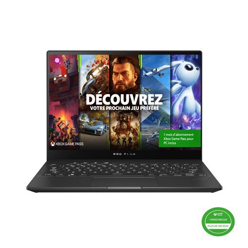 Acheter PC Portable Gaming Asus ROG Flow X13-GV301RE-LJ112W 13,4"" Full HD WUXGA AMD Ryzen™ 9 6900HS 32 Go RAM 512 Go SSD Nvidia GeForce RTX 3050Ti Noir État correct - 1299,99 € PC Portable Gaming Asus ROG Flow X13-GV301RE-LJ112W 13,4"" Full HD WUXGA AMD Ryzen™ 9 6900HS 32 Go RAM 512 Go SSD Nvidia GeForce RTX 3050Ti Noir État correct - Asus reconditionné disponible sur Fnac