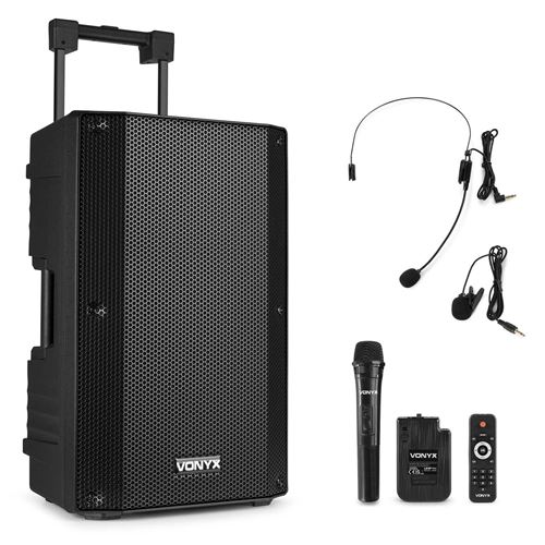 Vonyx VSA500-BP Sono portable 800 Watts - Batterie intégrée, haut-parleur 12, micro-casque inclus, Bluetooth, MP3 État correct - N/A reconditionné disponible sur Fnac