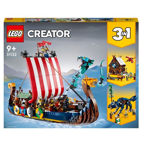 Acheter LEGO® Creator 3 en 1 31132 Le bateau viking et le serpent de Midgard État correct - 171,46 € LEGO® Creator 3 en 1 31132 Le bateau viking et le serpent de Midgard État correct - LEGO Creator reconditionné disponible sur Fnac