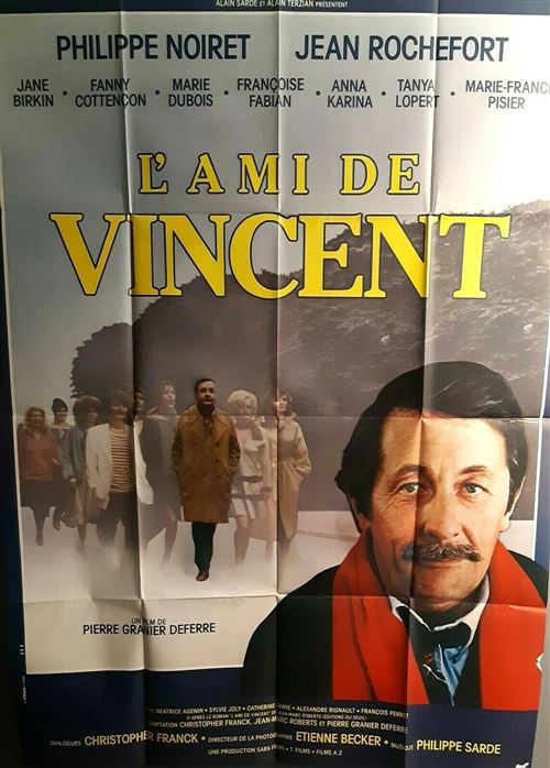 L'Ami de Vincent - Philippe Noiret, Jean Rochefort - 116x158cm - Affiche de cinéma originale pliée État correct - N/A reconditionné disponible sur Fnac