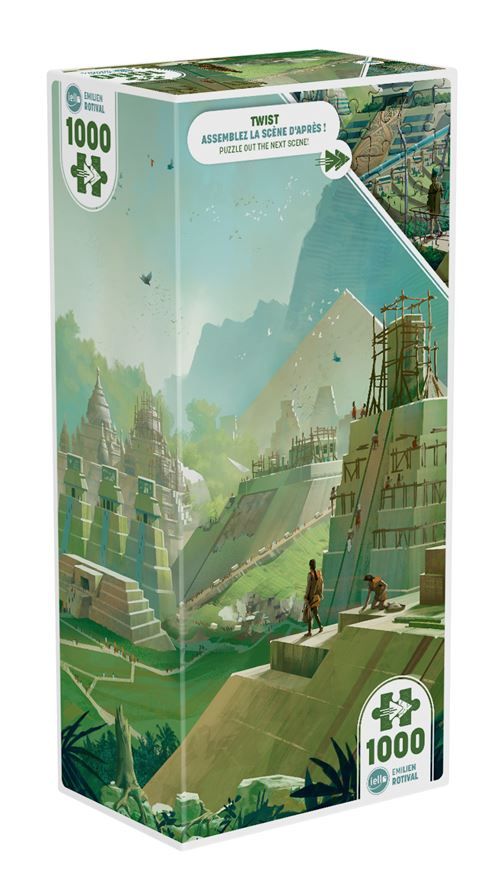 Puzzle 1000 pièces Iello Twist Ancient Pyramids État correct - Iello reconditionné disponible sur Fnac