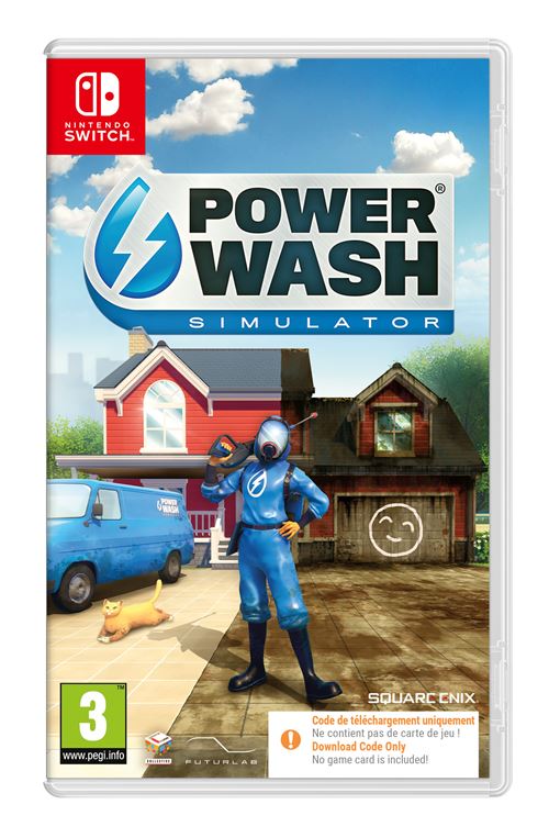 Acheter PowerWash Simulator Code In A Box Nintendo Switch État correct - 84,04 € PowerWash Simulator Code In A Box Nintendo Switch État correct - Just for Games reconditionné disponible sur Fnac