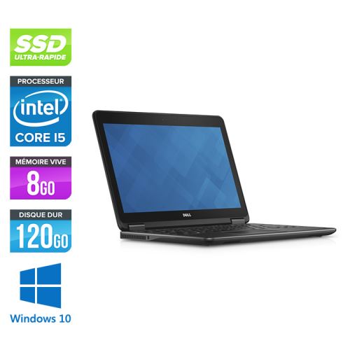 Acheter PC Portable Dell Latitude E7240 - 12.5'' - Gris - Intel Core i5-4300U / 1.9 GHz - RAM 8 Go - SSD 120 Go - HDMI - Webcam - Gigabit Ethernet - Wifi - Windows 10 Professionnel État correct - 199,00 € PC Portable Dell Latitude E7240 - 12.5'' - Gris - Intel Core i5-4300U / 1.9 GHz - RAM 8 Go - SSD 120 Go - HDMI - Webcam - Gigabit Ethernet - Wifi - Windows 10 Professionnel État correct - Dell reconditionné disponible sur Fnac