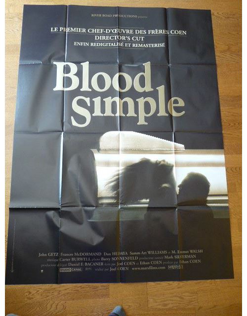 Blood Simple / Sang Pour Sang AFFICHE CINEMA ORIGINALE État correct - N/A reconditionné disponible sur Fnac